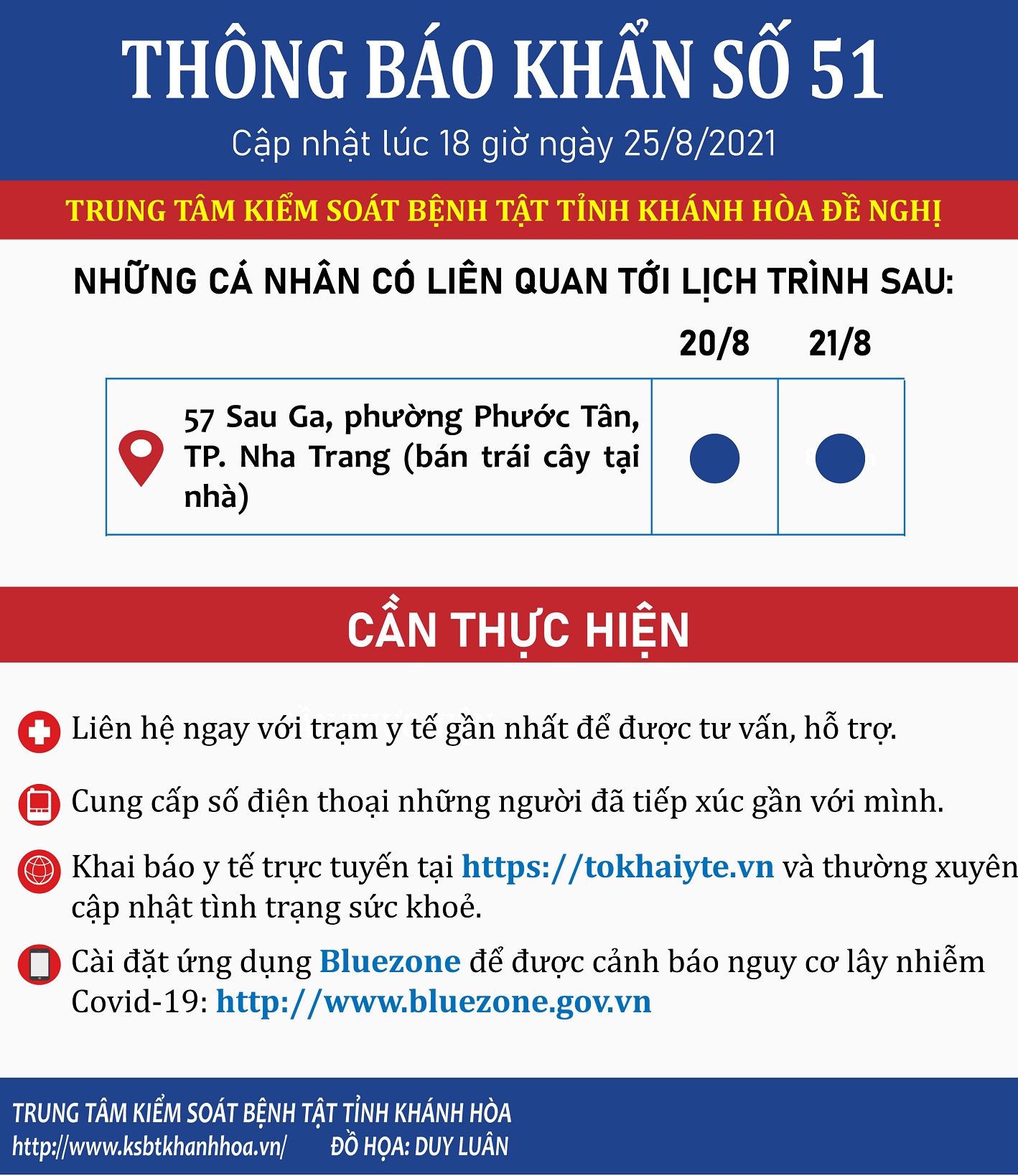 THÔNG BÁO KHẨN SỐ 51